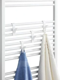 6x Handdoek Haak - Kleding Haak Voor Radiator - Radiatorhaakje - Handdoek Houder Hangend Aan Verwarming - Badkamer Haken Hangend - Ophanghaakje - Wit -Badkamerartikelen Winkel 902x1200 2