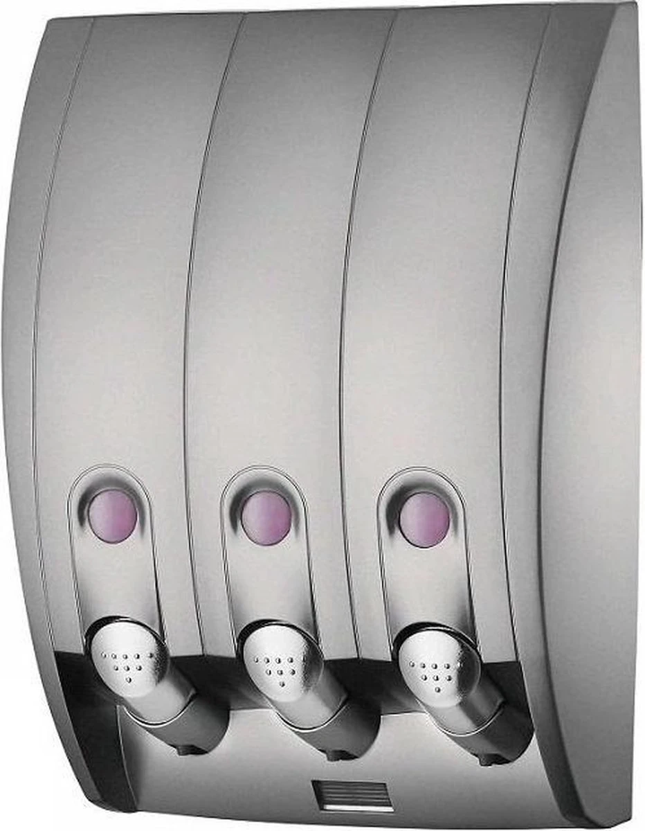 Zeepdispenser - Muur - Zeeppompje - 3 Kamer - 3 Reservoirs - 3 X 350ml - Hangend - Wandmontage 3 Zeepdispenser - Muur - Zeeppompje - 3 Kamer - 3 Reservoirs - 3 X 350ml - Hangend - Wandmontage