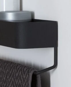 Sealskin Brix - Wandrek Met Handdoekrek 35 Cm - Zwart -Badkamerartikelen Winkel 982x1200 1
