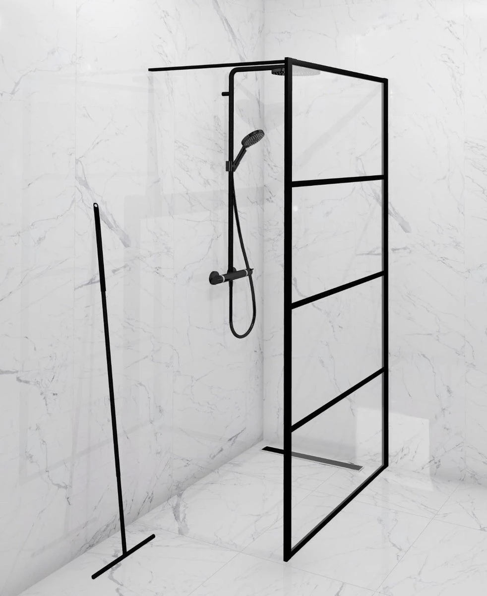 PROSIN - SET VAN VLOER + HANDWISSER - Raamwisser - Vloerwisser - Douchetrekker - Raamtrekker - Wisser - Mat Zwart - Wiper - Squeegee - Bathroom - Vloertrekker - Vloertrekker Met Steel - Floor Wiper - Aftrekker - RVS - Zwart - Design - Wisser 6 PROSIN - SET VAN VLOER + HANDWISSER - Raamwisser - Vloerwisser - Douchetrekker - Raamtrekker - Wisser - Mat Zwart - Wiper - Squeegee - Bathroom - Vloertrekker - Vloertrekker Met Steel - Floor Wiper - Aftrekker - RVS - Zwart - Design - Wisser - Afbeelding 5