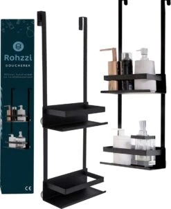 Rohzzi Doucherek Zonder Boren - 30 Dagen Uitproberen - Doucherek Hangend - Badkamer Accessoires - RVS - 2 Laags -Badkamerartikelen Winkel 983x1200 2