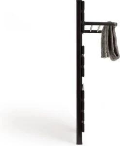 CREATE WARM TOWEL 500W - Elektrisch Handdoekenrek Voor Aan De Muur Met Plank - Zwart -Badkamerartikelen Winkel 990x1200